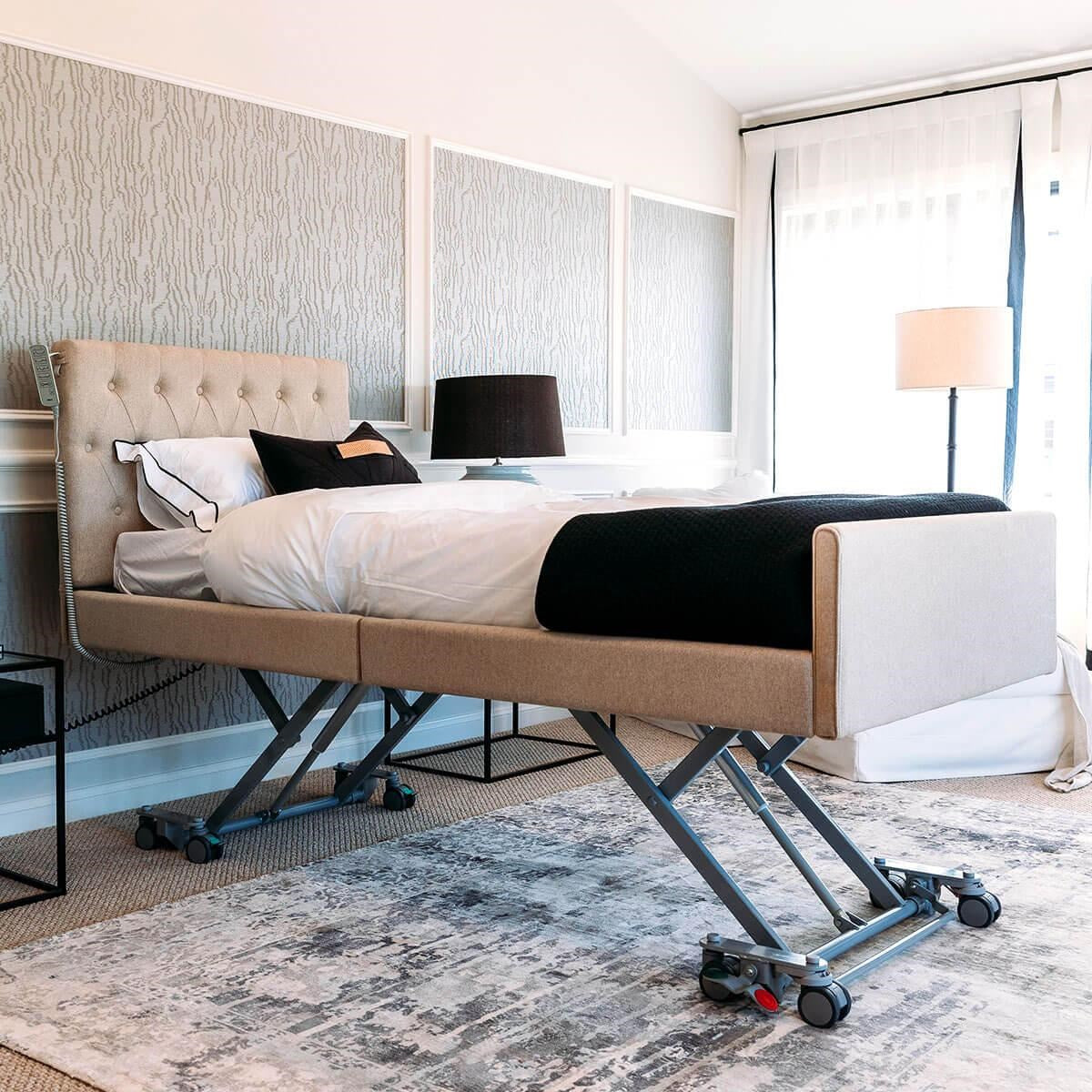Carequip Casero Vogue Bed - Oxford Oatmeal