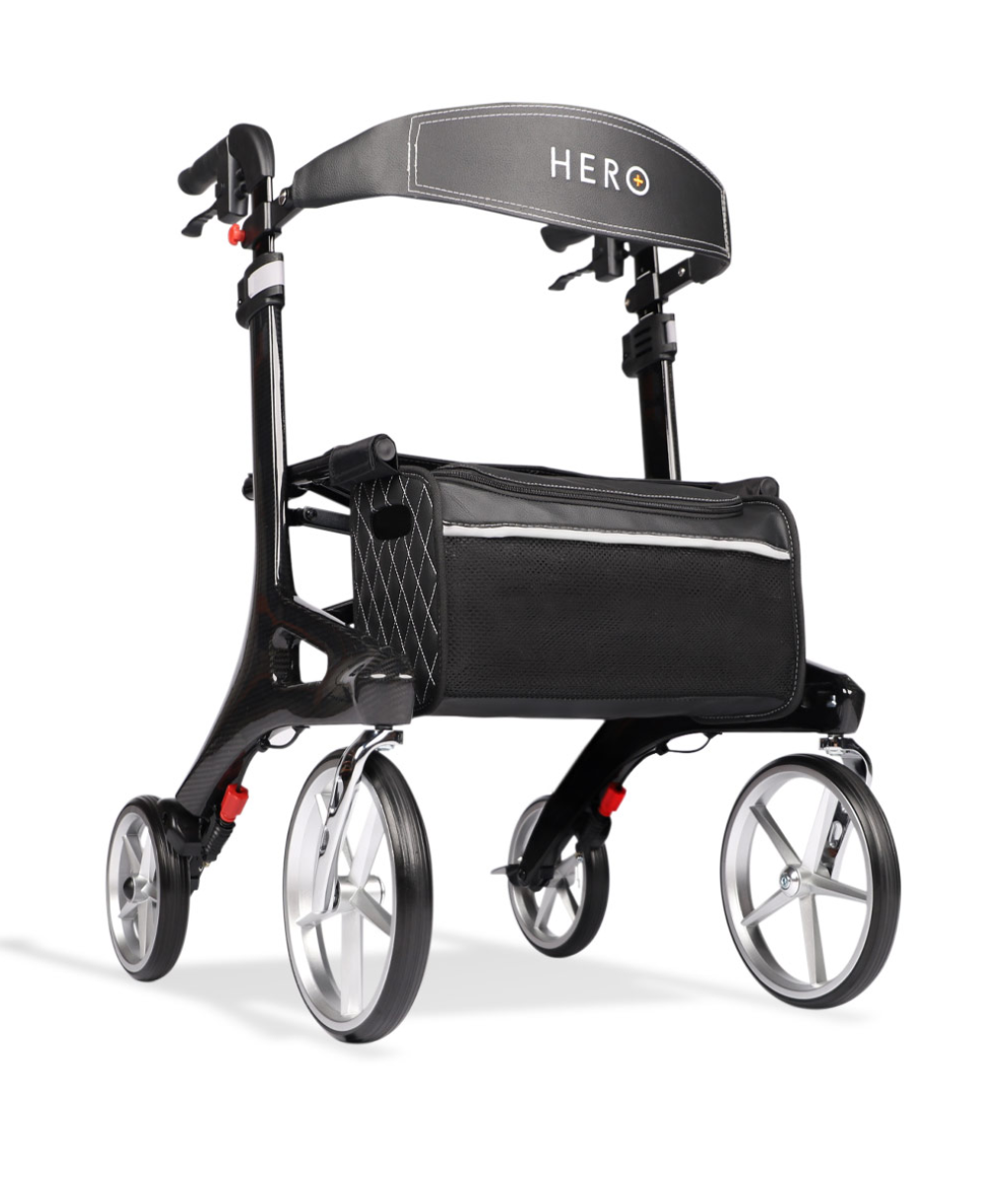 Hero Medical Outdoor Lite Seat Walker (Carbon Fibre)