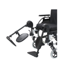 Elevated Swing Away Leg Rests fitted to a wheelchair