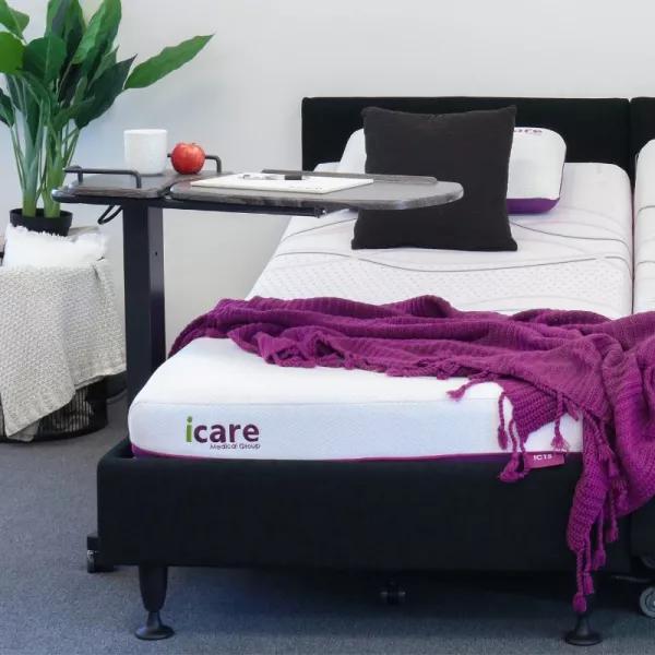 Icare Over Bed Table - C Shape Base