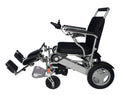 E-Traveller power chair fitted with the elevating swing-away leg rests