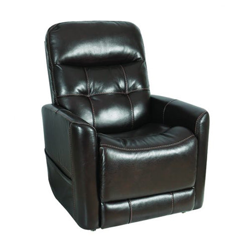 Theorem Ealing lift chair in Stark (Onyx) full grain leather
