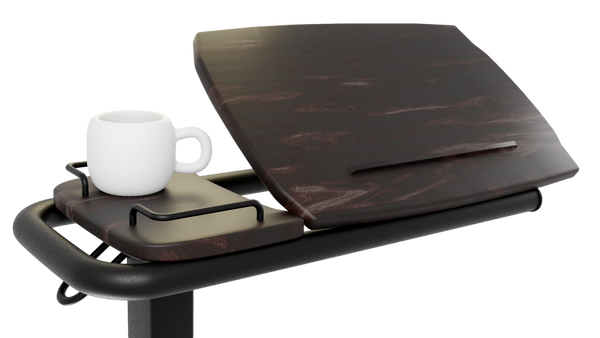 Icare Over Bed Table with Tilting Split Table