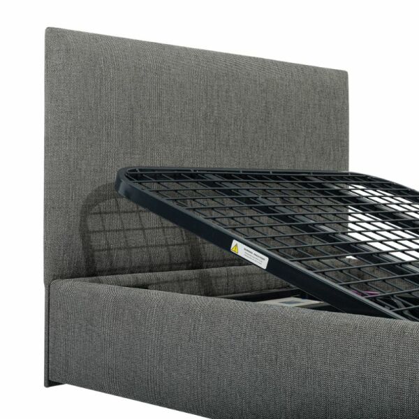 Icare Standard Headboard in charcoal fabric
