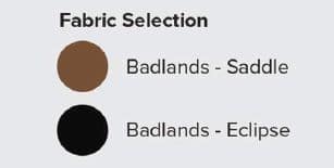 Theorem Mercer Lift Chair - fabric options: Badlands Saddle and Badlands Eclipse