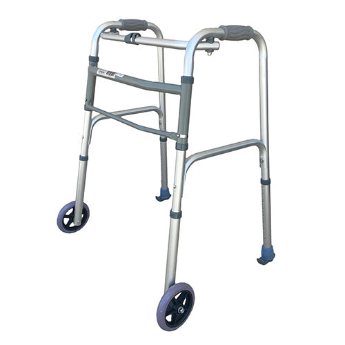 Walking Frame With Wheels & Skis